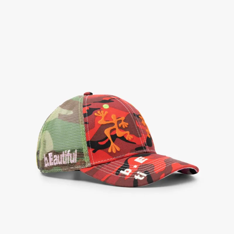 b.Eautiful Biyu Trucker Hat / Red Camo sold by Livestock