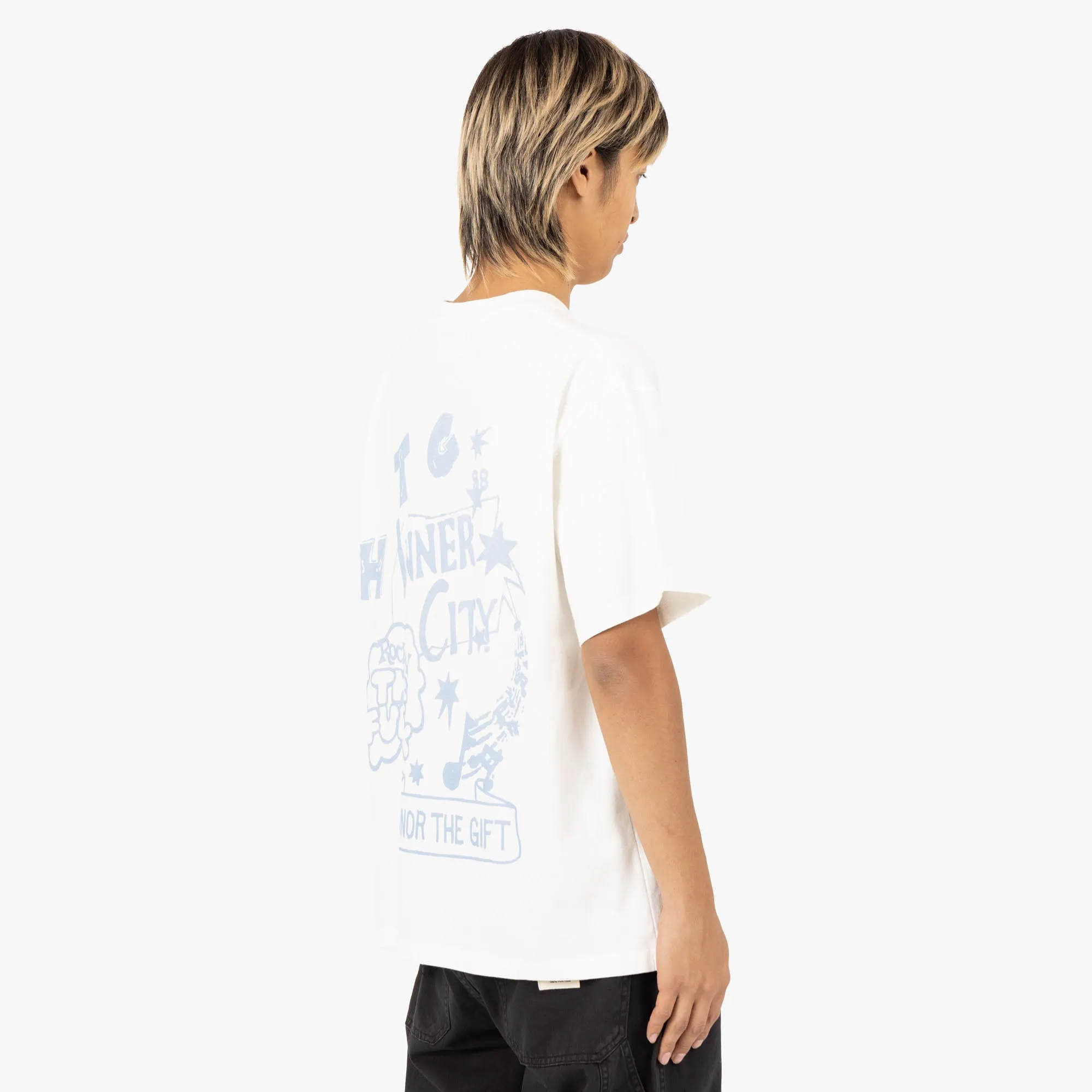 Honor The Gift Entertainment T-Shirt / White sold by Livestock product image thumbnail 3