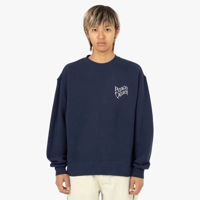 Museum of Peace & Quiet Warped Crewneck / Navy sold by Livestock