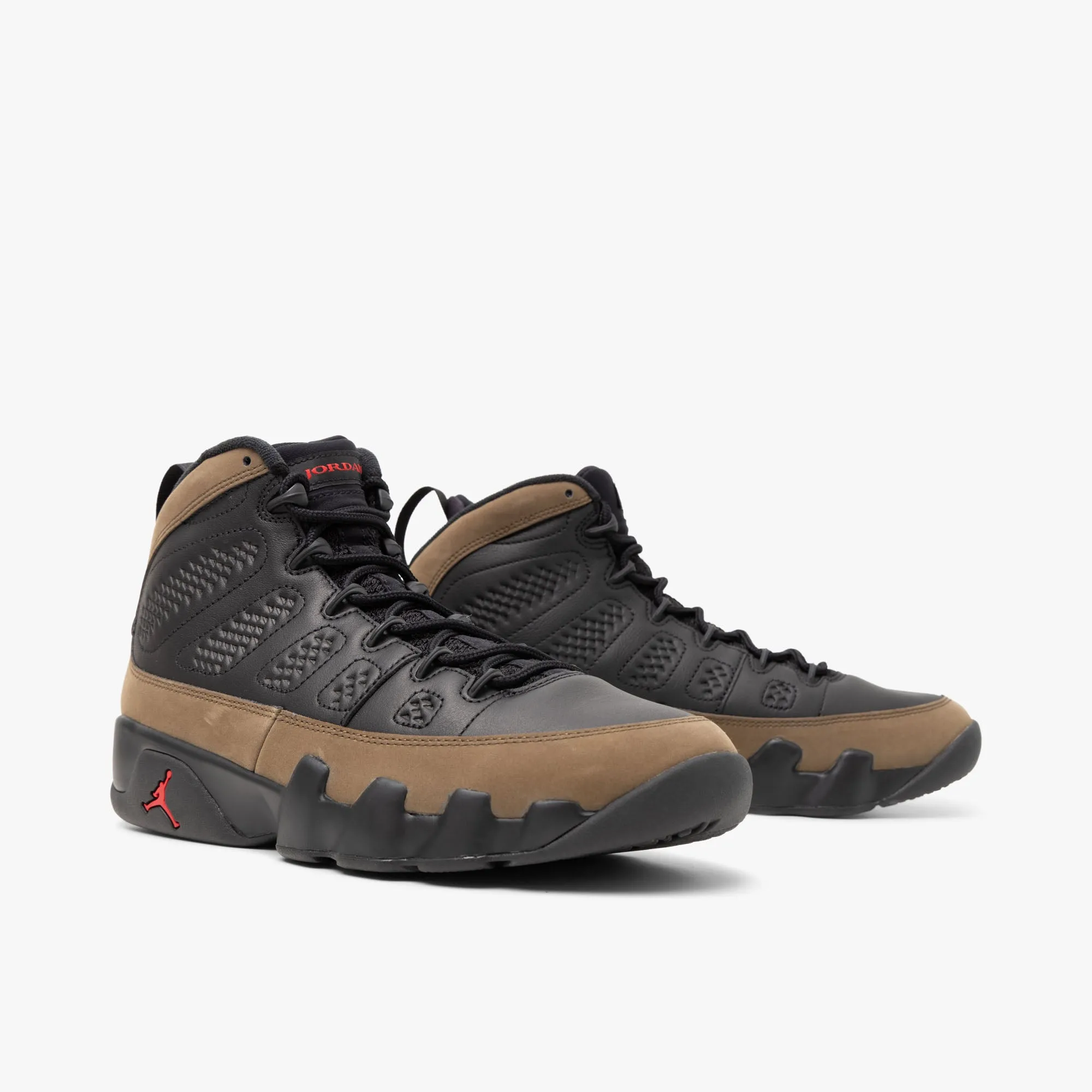 Jordan 9 Retro Black / True Red - Light Olive sold by Livestock product image thumbnail 3