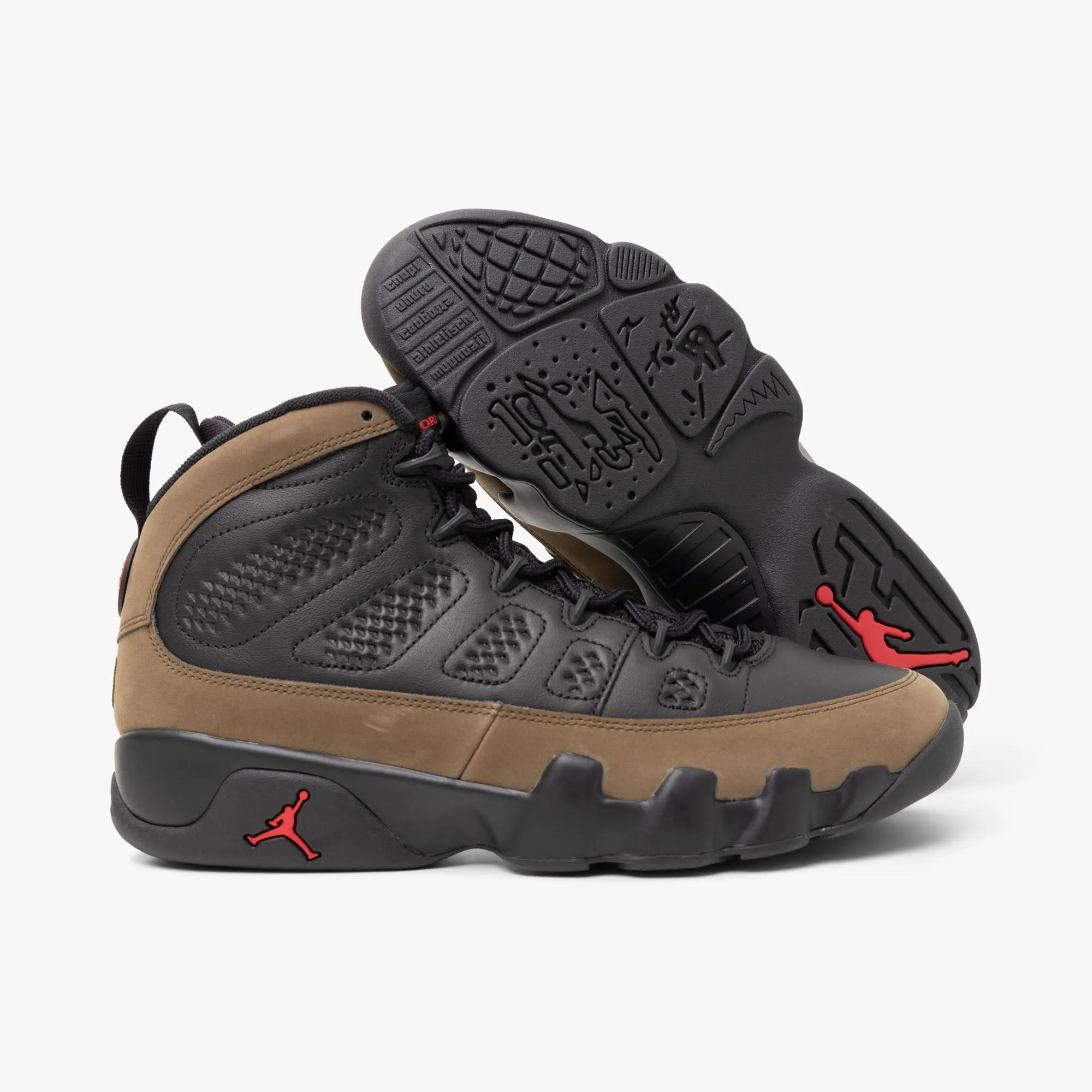 Jordan 9 Retro Black / True Red - Light Olive sold by Livestock product image thumbnail 2