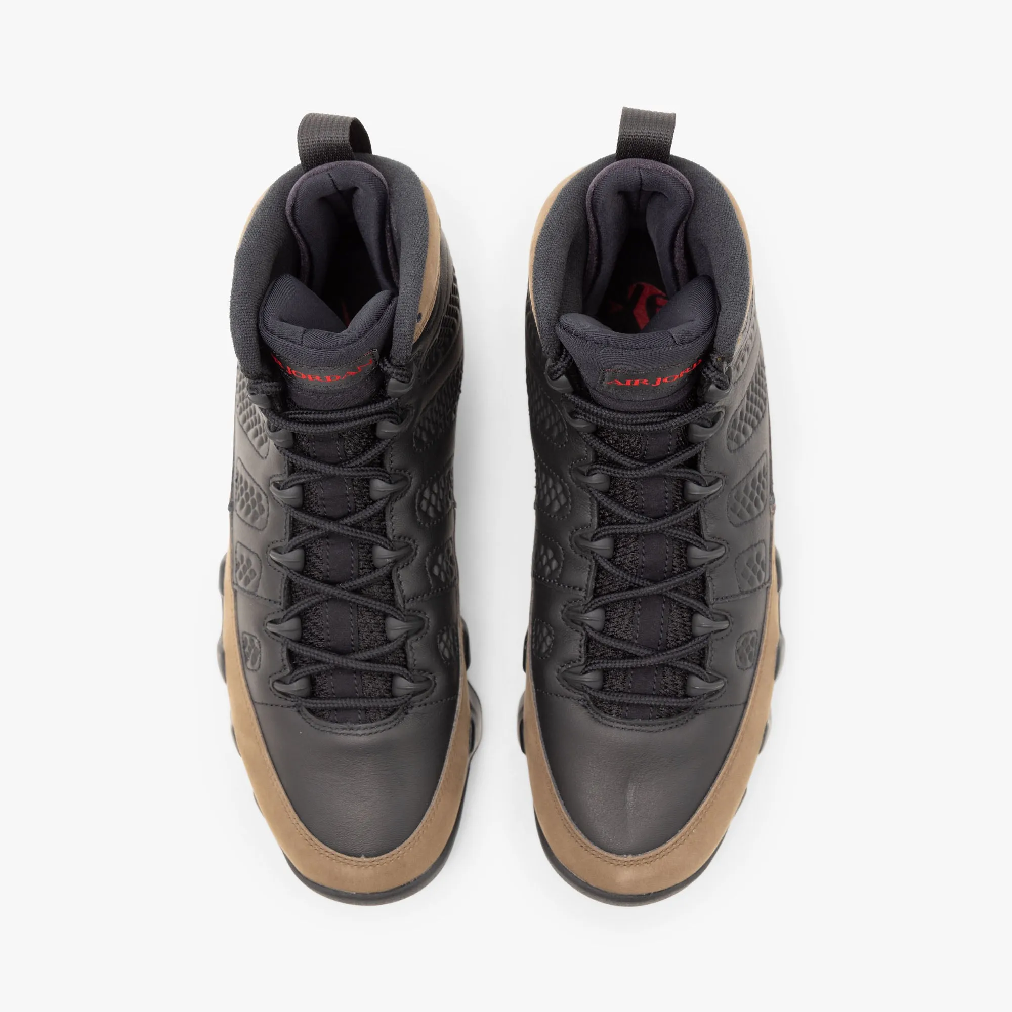 Jordan 9 Retro Black / True Red - Light Olive sold by Livestock product image thumbnail 5