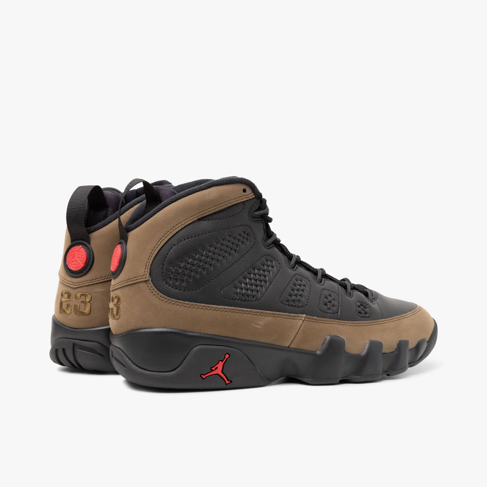 Jordan 9 Retro Black / True Red - Light Olive sold by Livestock product image thumbnail 4