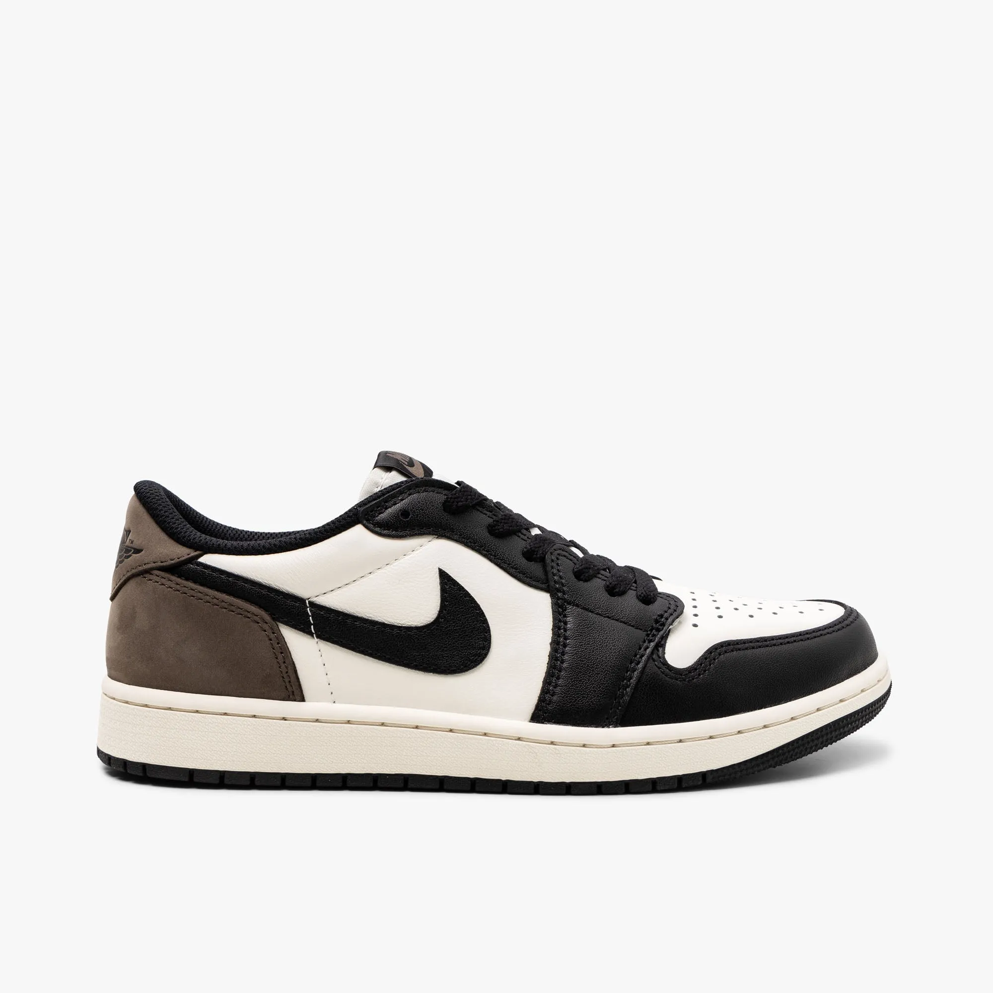 Jordan 1 Low OG White / Black - Dark Mocha sold by Livestock