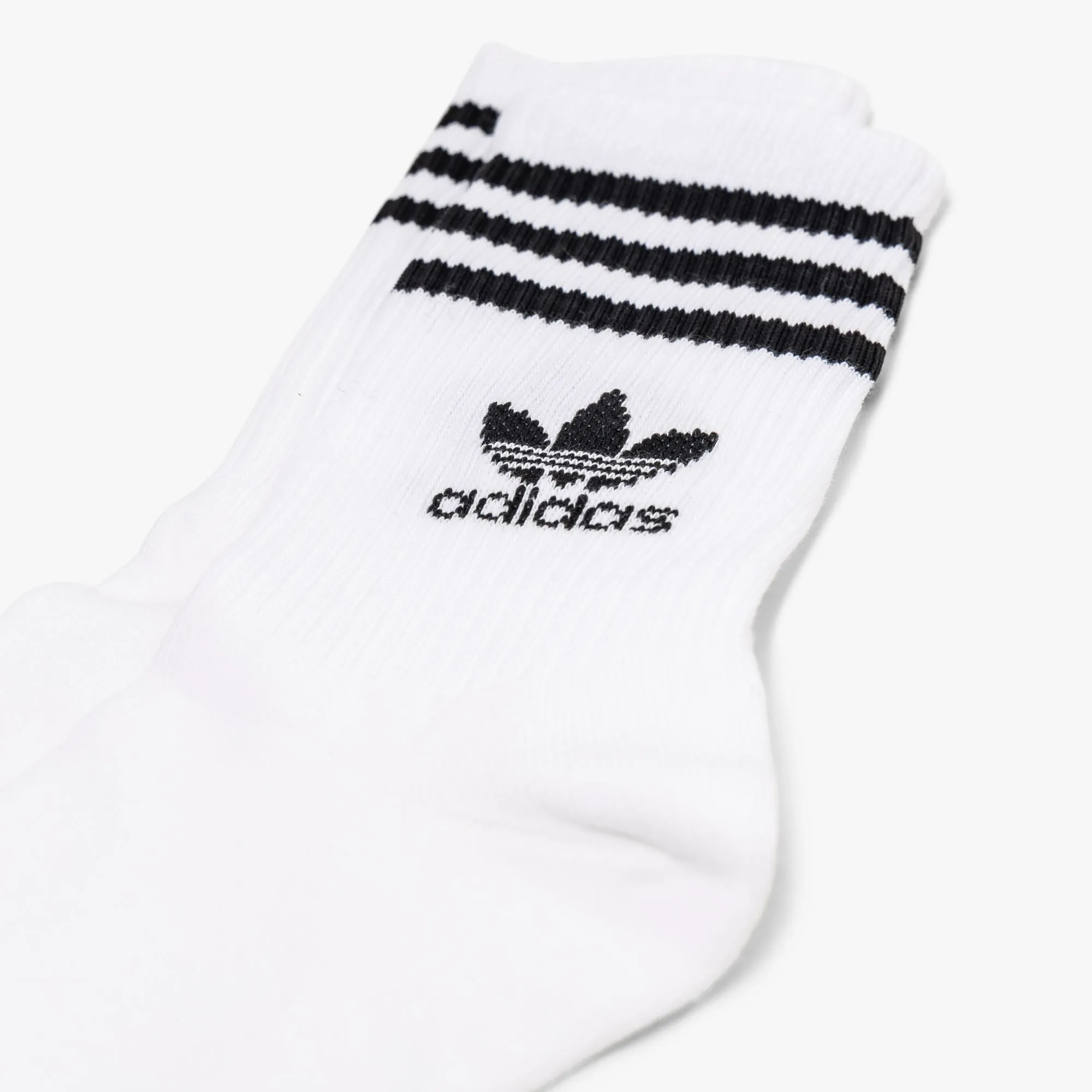adidas Originals Mid Cut Crew Socks 3PK / White sold by Livestock product image thumbnail 3