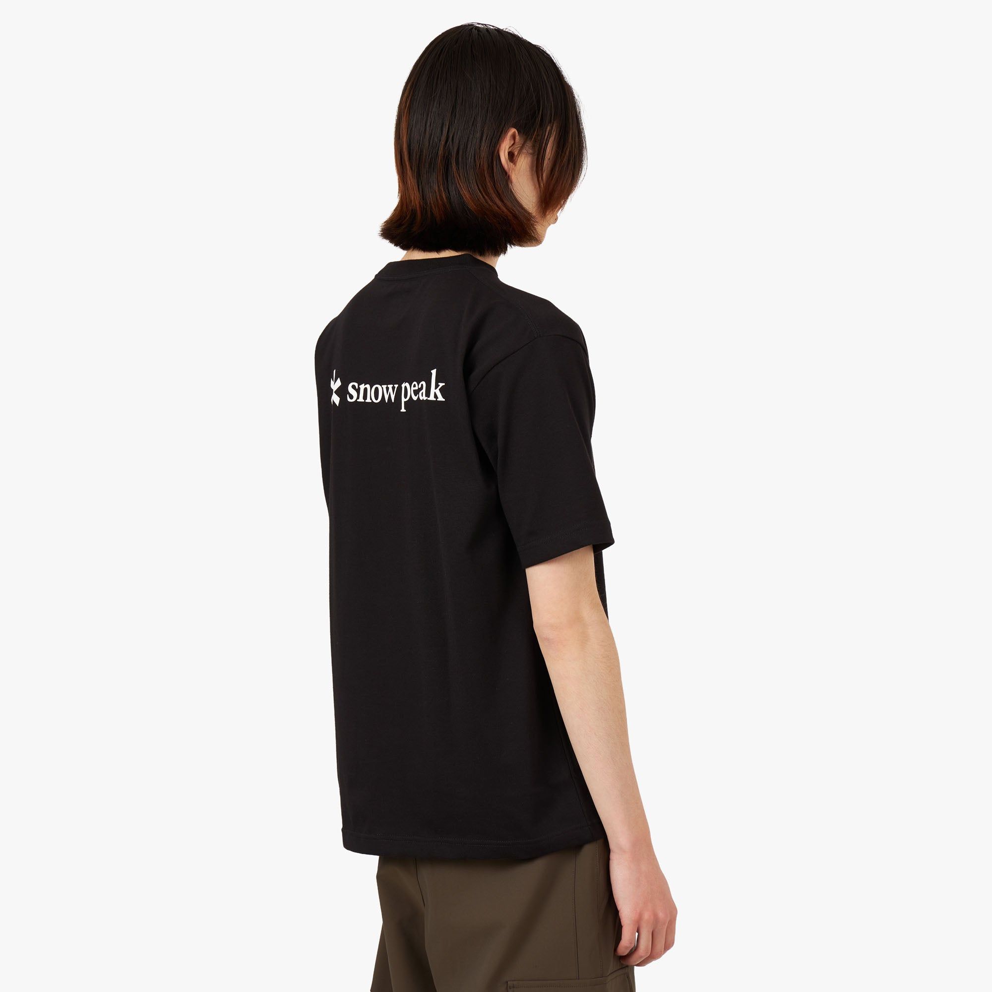 Snow Peak Back Printed Logo T-shirt / Black sold by Livestock product image thumbnail 3