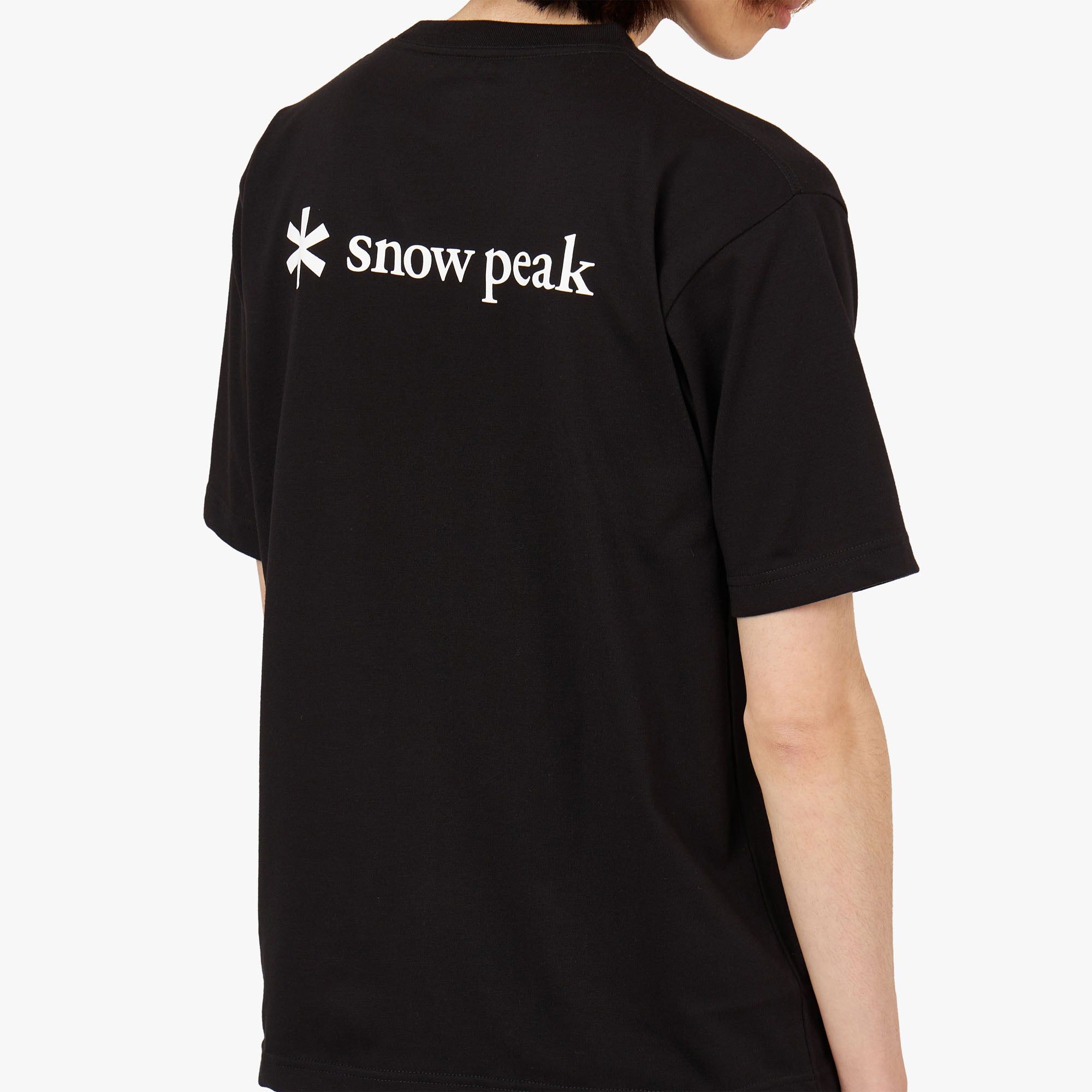 Snow Peak Back Printed Logo T-shirt / Black sold by Livestock product image thumbnail 5