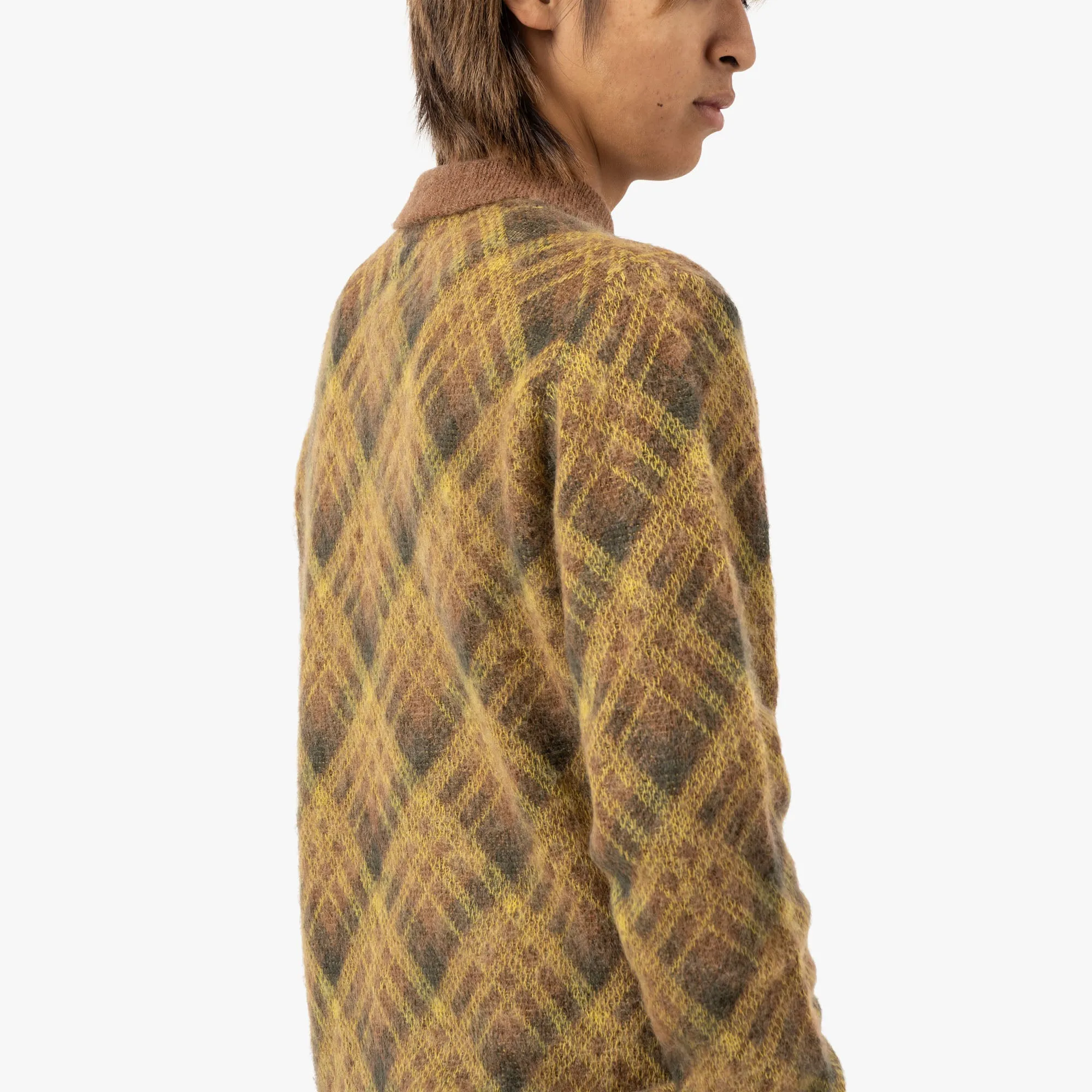 BEAMS PLUS Knit Polo Stripe / Brown sold by Livestock product image thumbnail 5