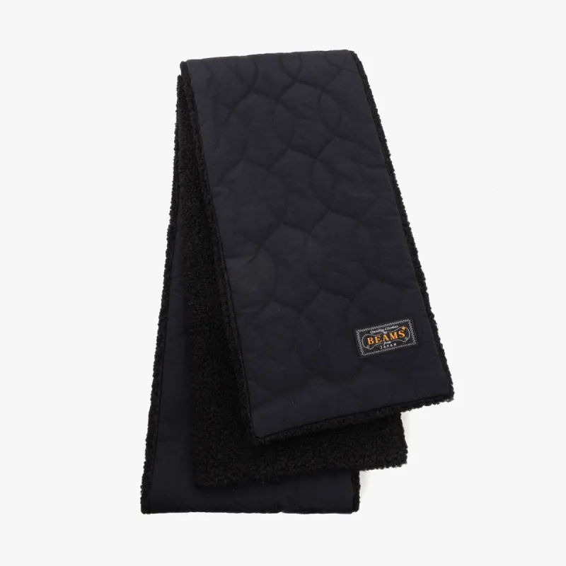 BEAMS PLUS Muffler / Boa Quilt / Black made by BEAMS PLUS