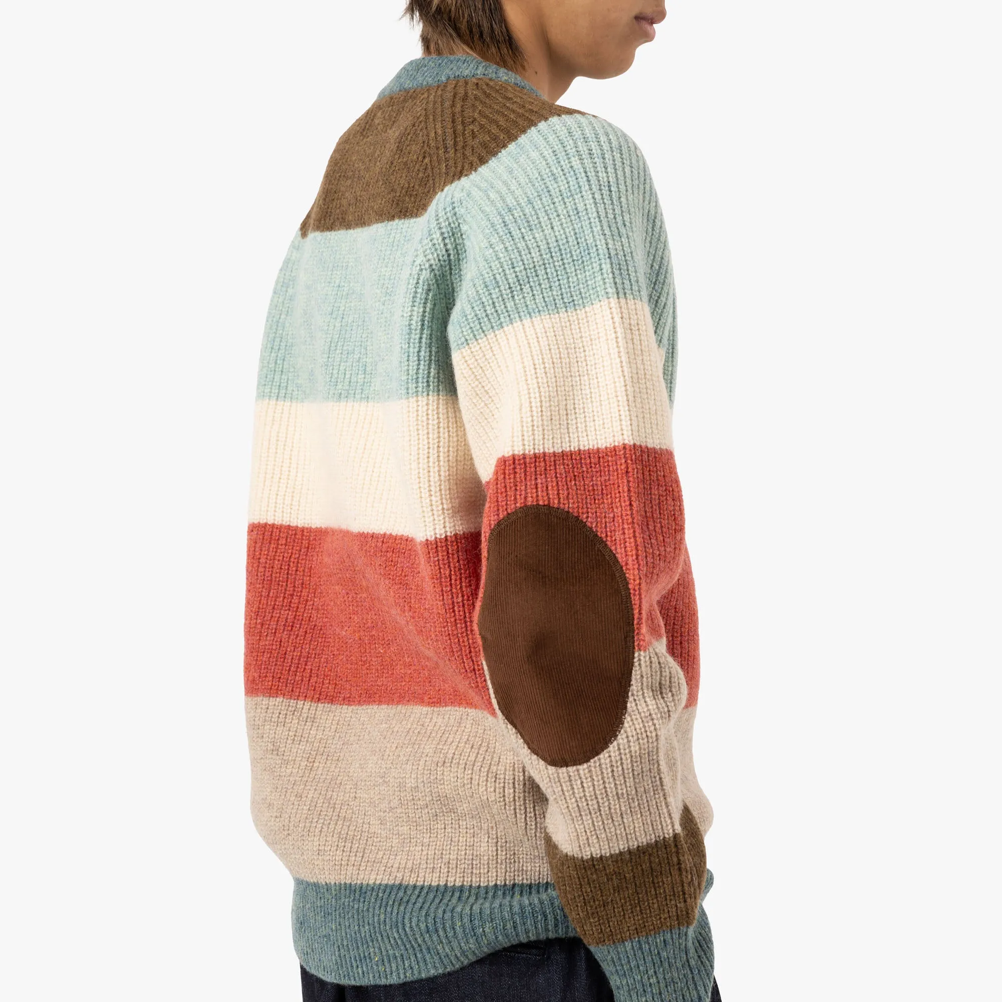 BEAMS PLUS Crew / Multi-Stripe 5G sold by Livestock product image thumbnail 5