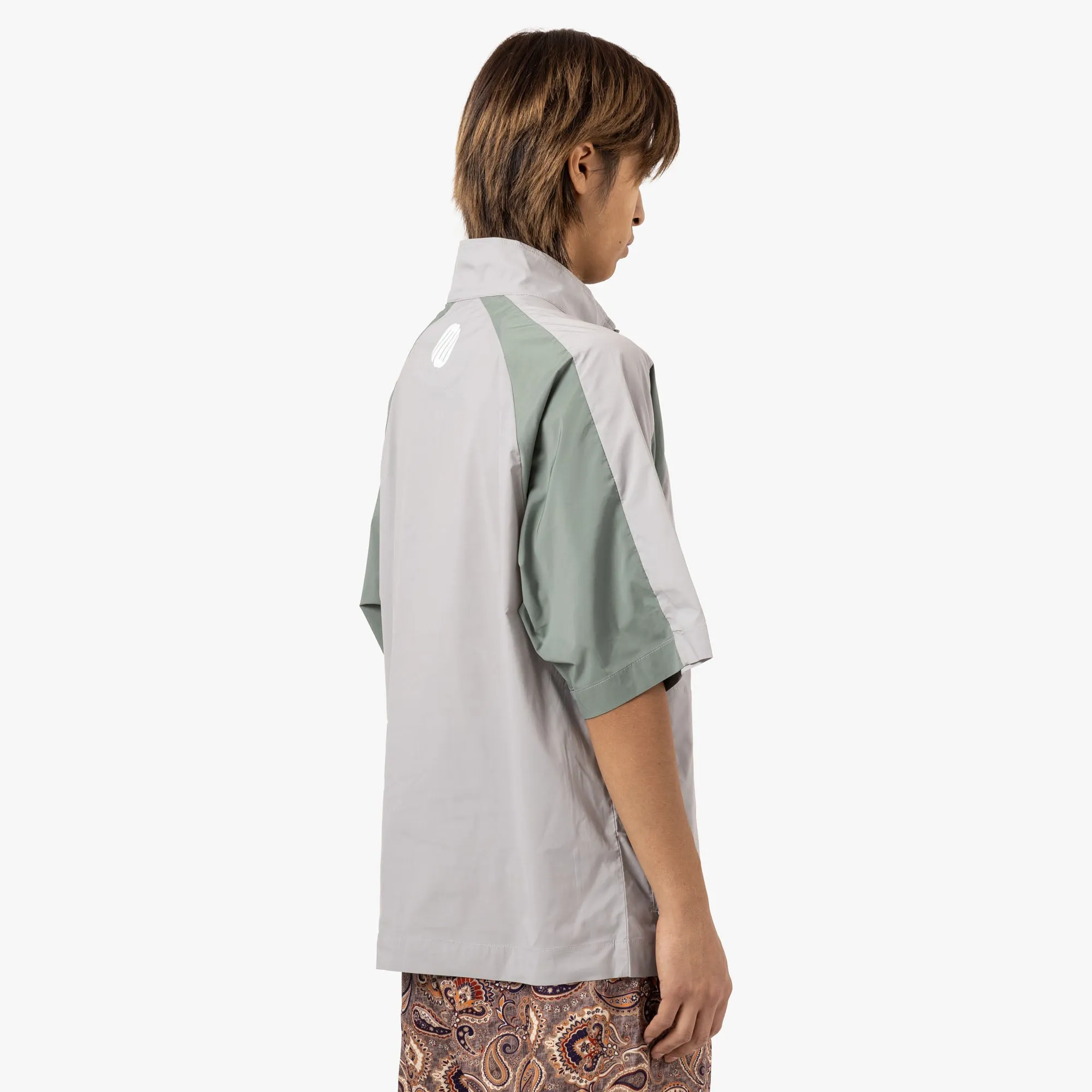 Metalwood Short Sleeve Paneled Wind Shirt Titanium / Sage sold by Livestock product image thumbnail 3