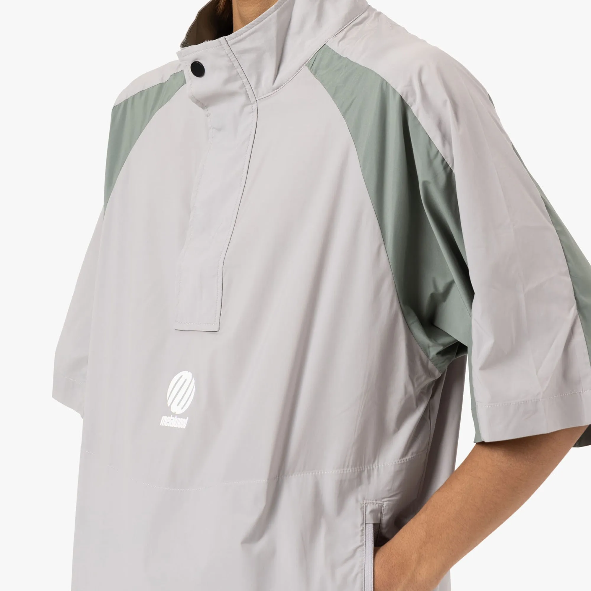 Metalwood Short Sleeve Paneled Wind Shirt Titanium / Sage sold by Livestock product image thumbnail 4