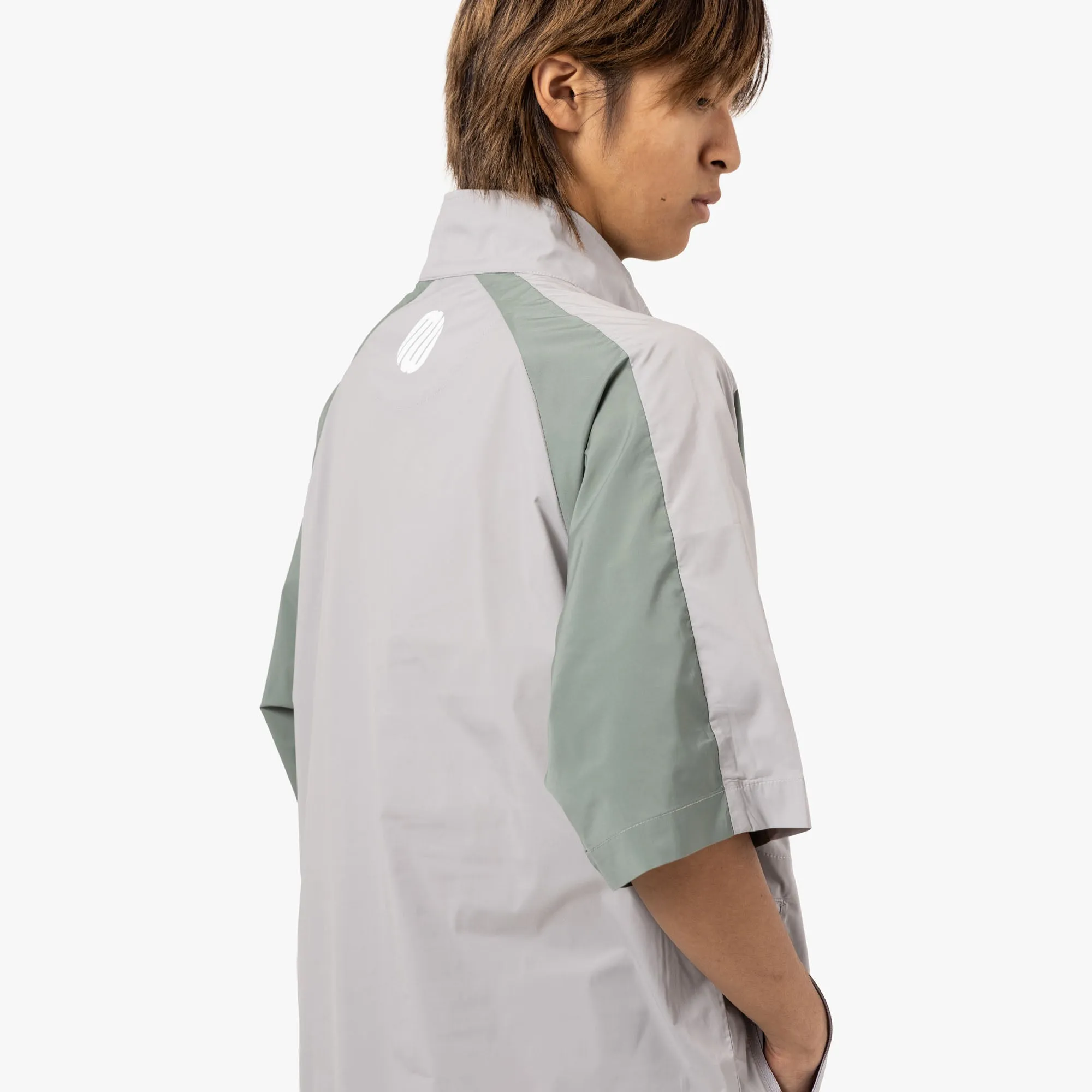 Metalwood Short Sleeve Paneled Wind Shirt Titanium / Sage sold by Livestock product image thumbnail 5
