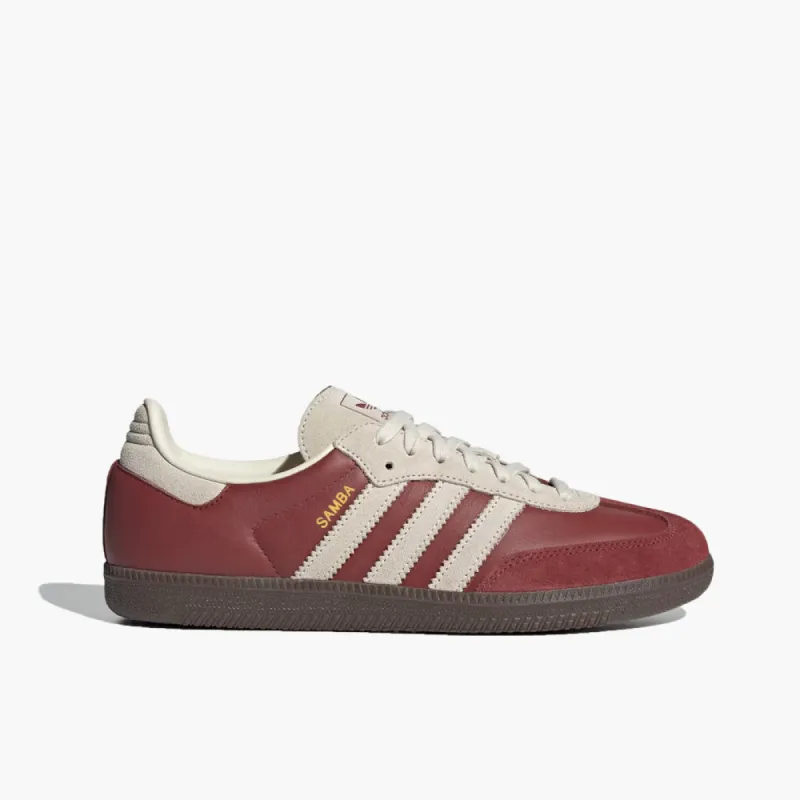 adidas Originals Samba OG Preloved Ruby / Cream White - Gum sold by Livestock