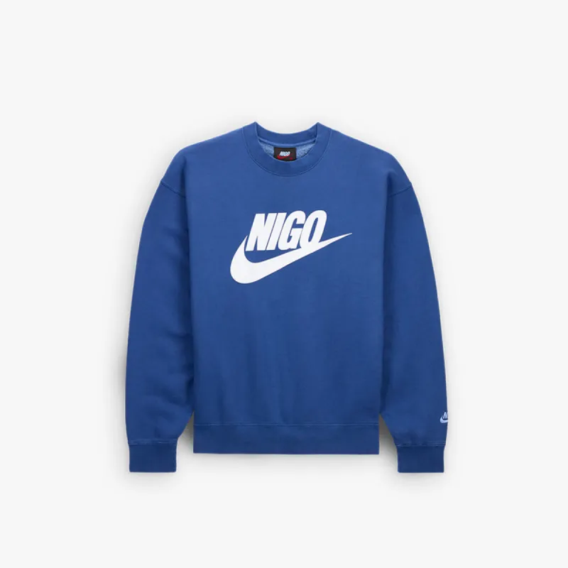 Nike x NIGO NRG Fleece Crewneck Blue Void / White sold by Livestock