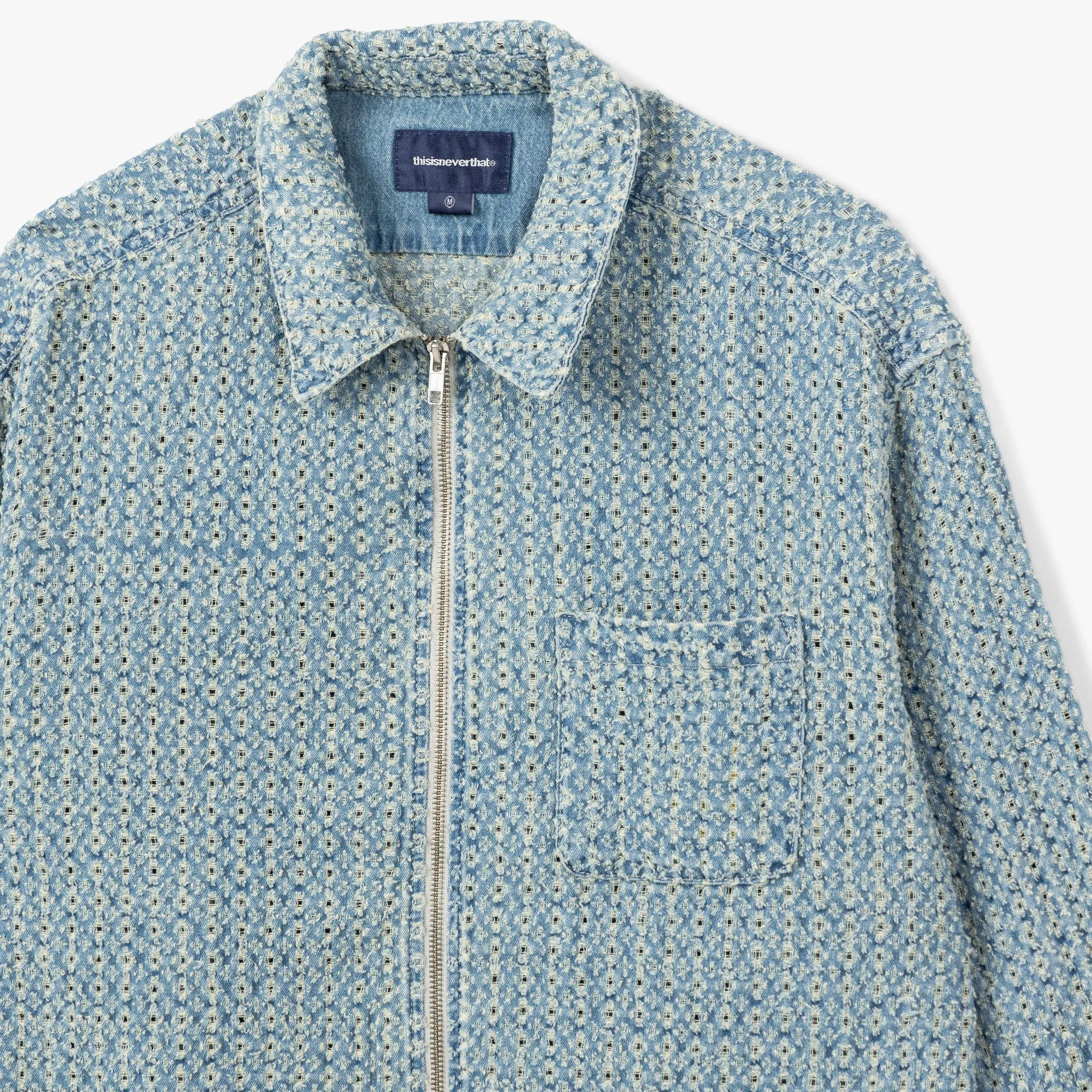 thisisneverthat Damaged Denim Shirt / Washed Blue sold by Livestock product image thumbnail 2
