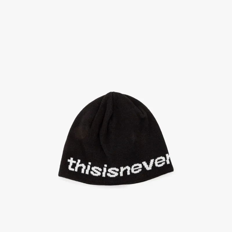 thisisneverthat SP-Logo No Cuff Beanie / Black sold by Livestock