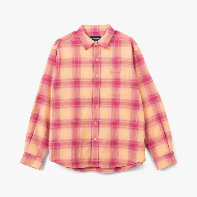 thisisneverthat Shadow Plaid Flannel Shirt / Pink sold by Livestock