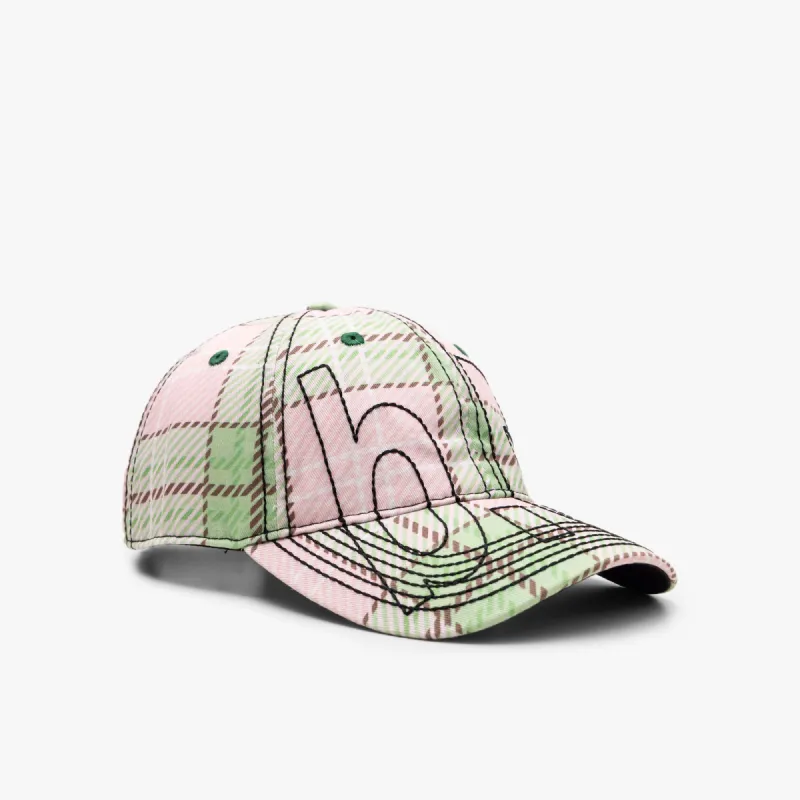 b.Eautiful Vapor 6 Panel Hat / Sakura Tartan sold by Livestock