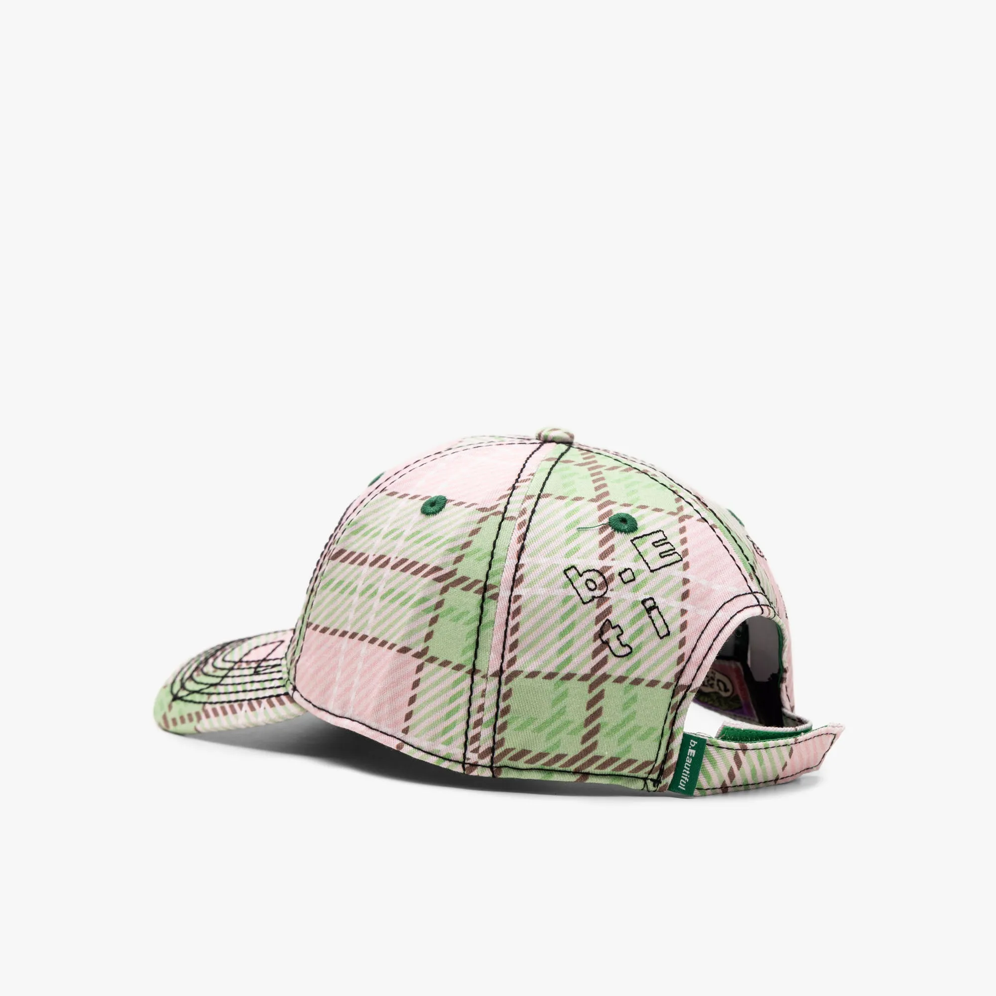 b.Eautiful Vapor 6 Panel Hat / Sakura Tartan sold by Livestock product image thumbnail 3