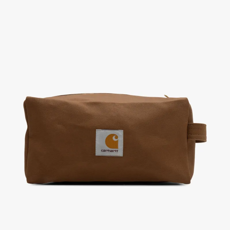 Carhartt WIP Canvas Washbag / Hamilton Brown sold by Livestock