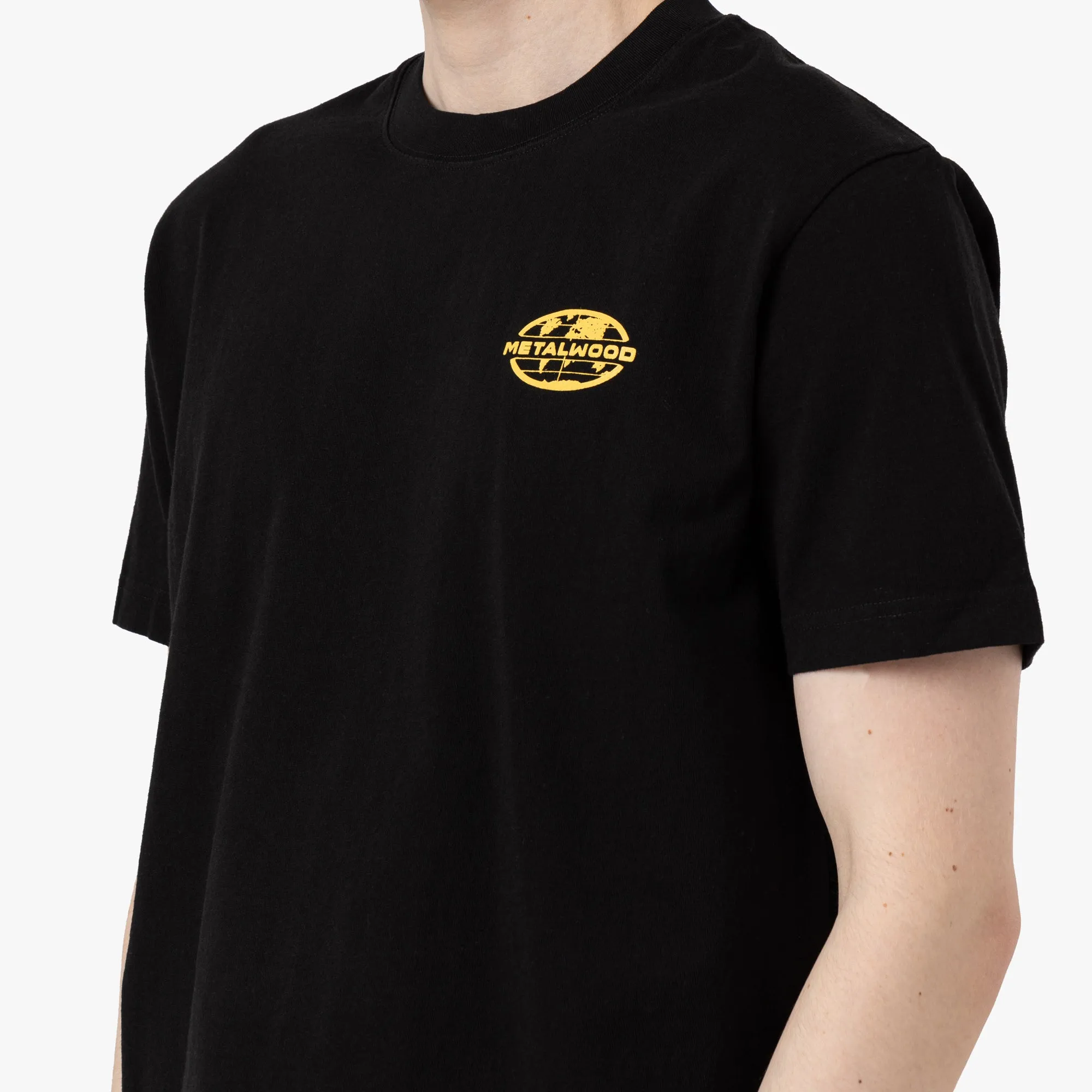 Metalwood 300 Yards T-Shirt / Overdyed Black sold by Livestock product image thumbnail 5