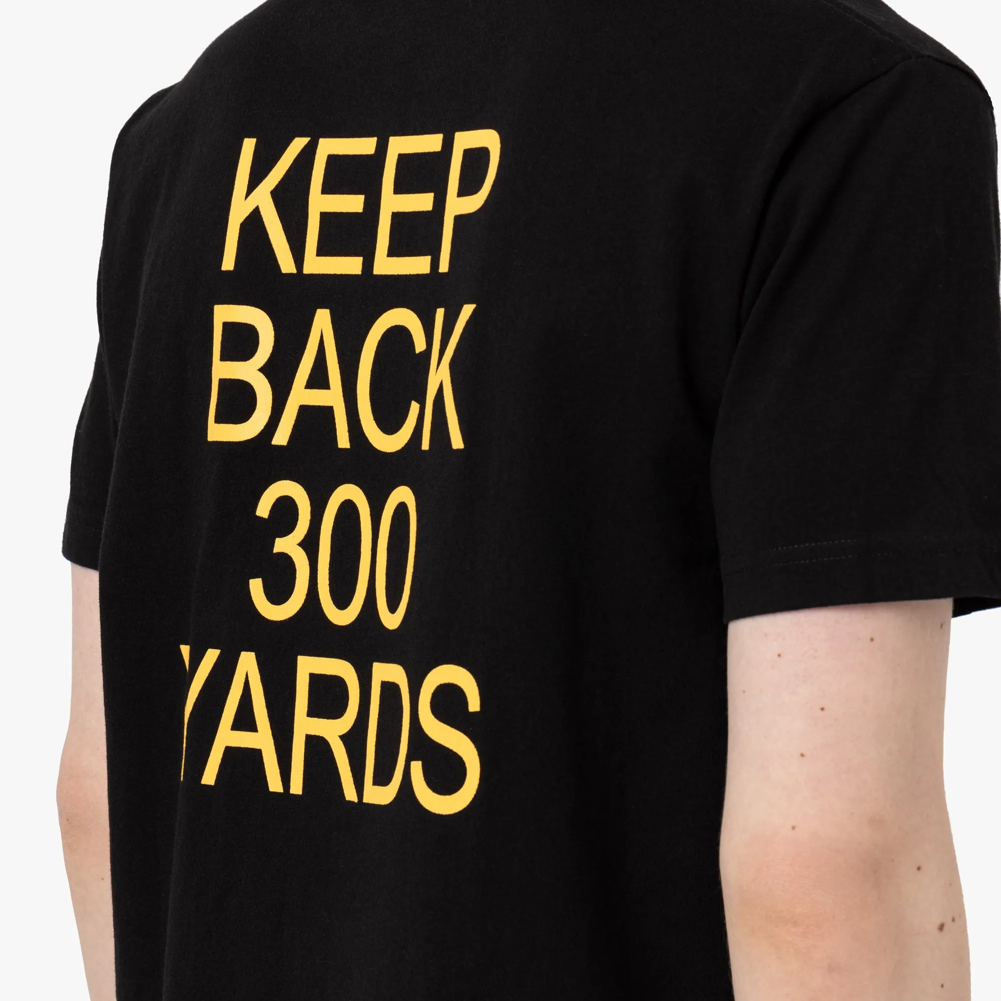 Metalwood 300 Yards T-Shirt / Overdyed Black sold by Livestock product image thumbnail 4
