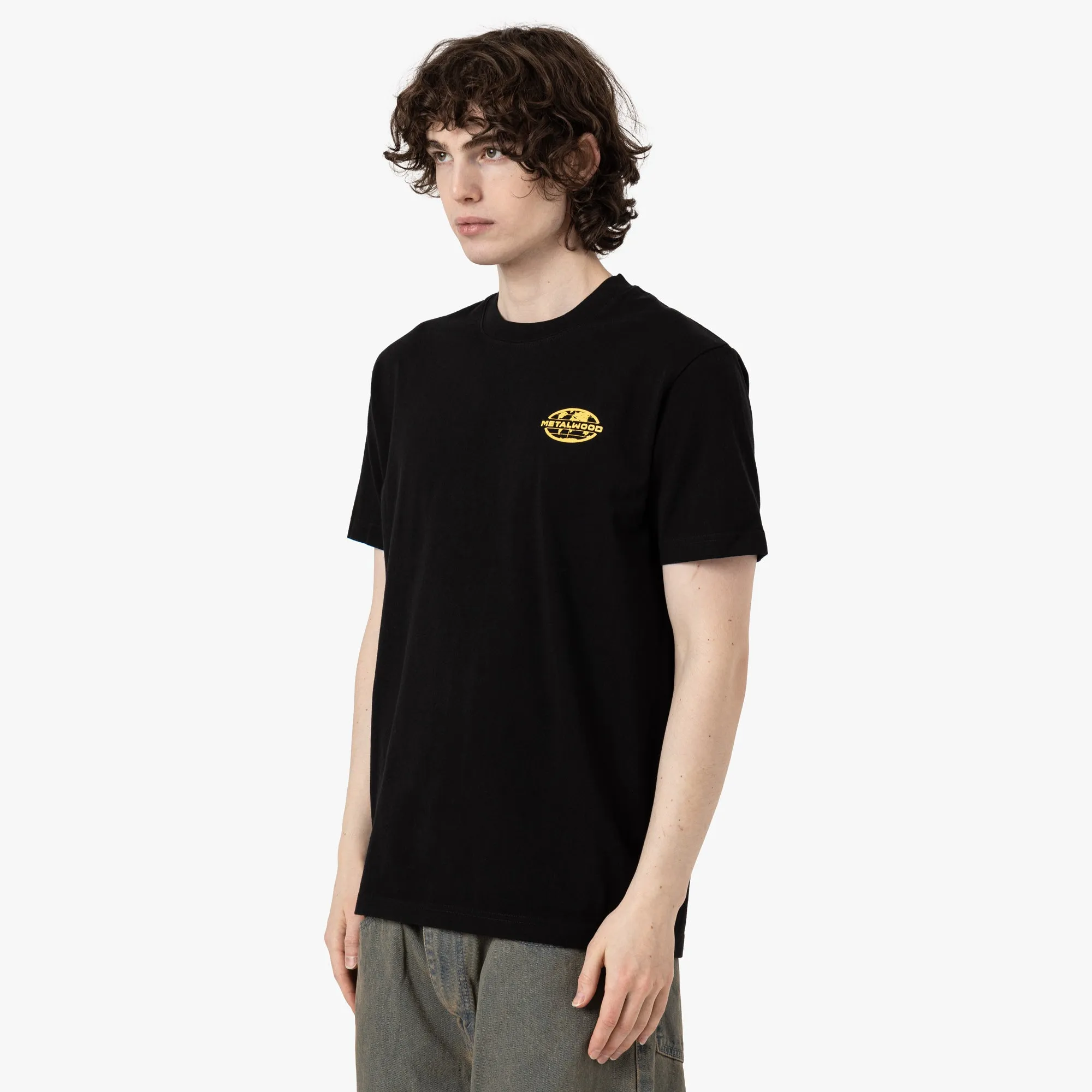 Metalwood 300 Yards T-Shirt / Overdyed Black sold by Livestock product image thumbnail 2