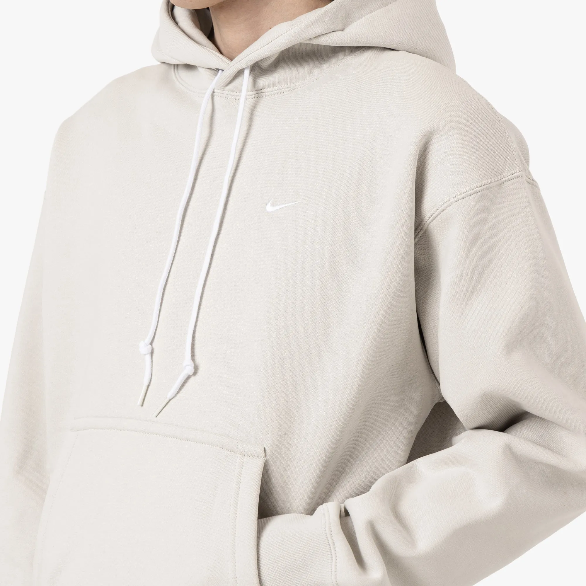 Nike Solo Swoosh Pullover Hoodie / Light Bone / White sold by Livestock product image thumbnail 4