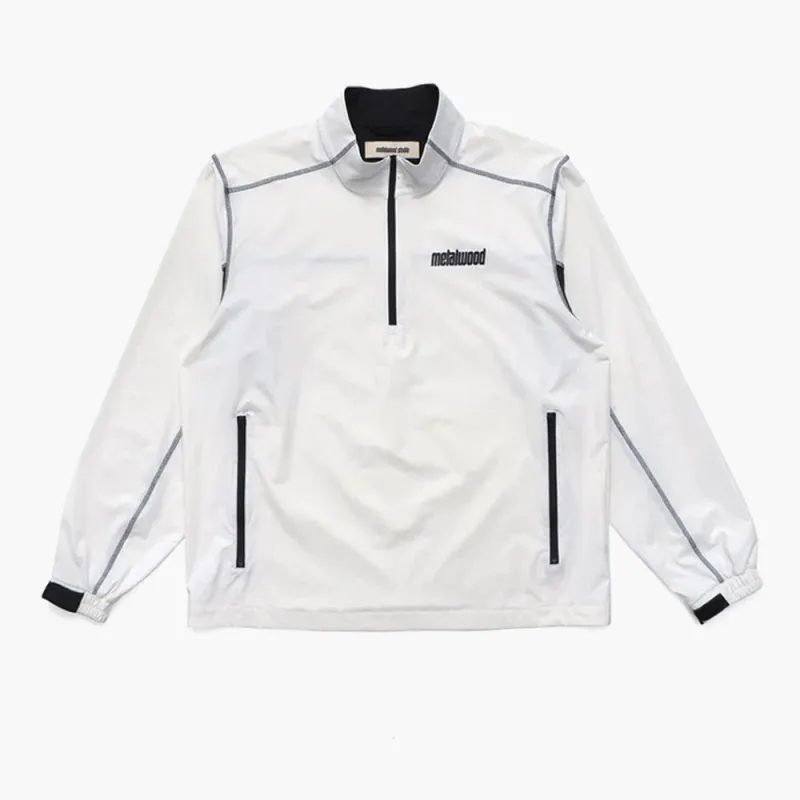 Metalwood Tech 1/4 Zip Pullover Jacket / White sold by Livestock