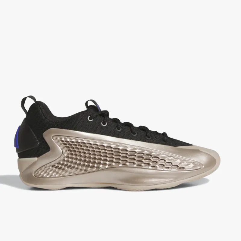adidas Anthony Edwards 1 Low Champagne Metallic / Core Black - Lucid Blue sold by Livestock