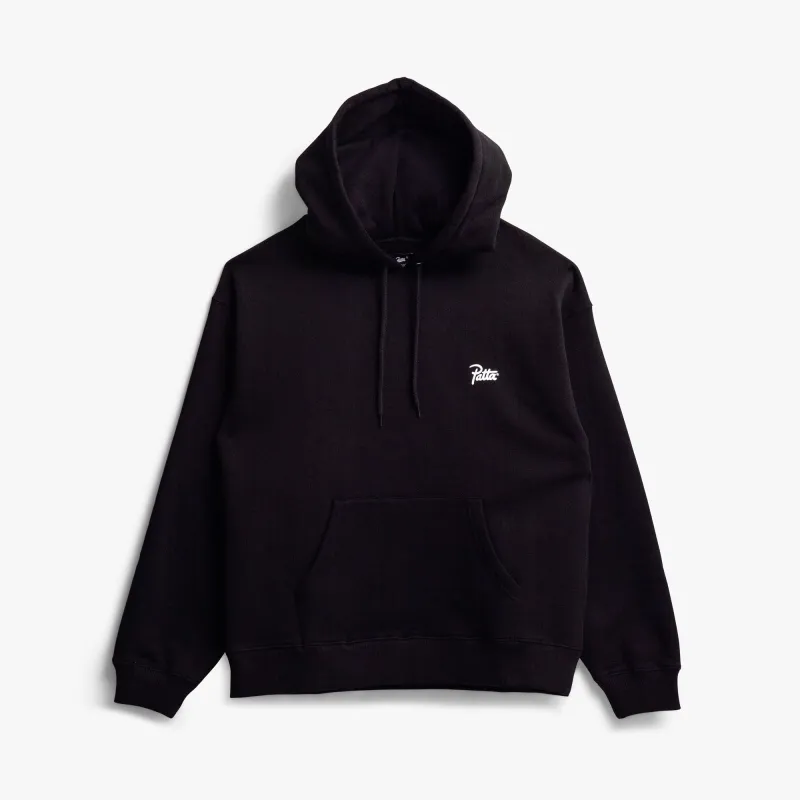Patta Patta Bark Boxy Hooded Sweater Black sold by Livestock