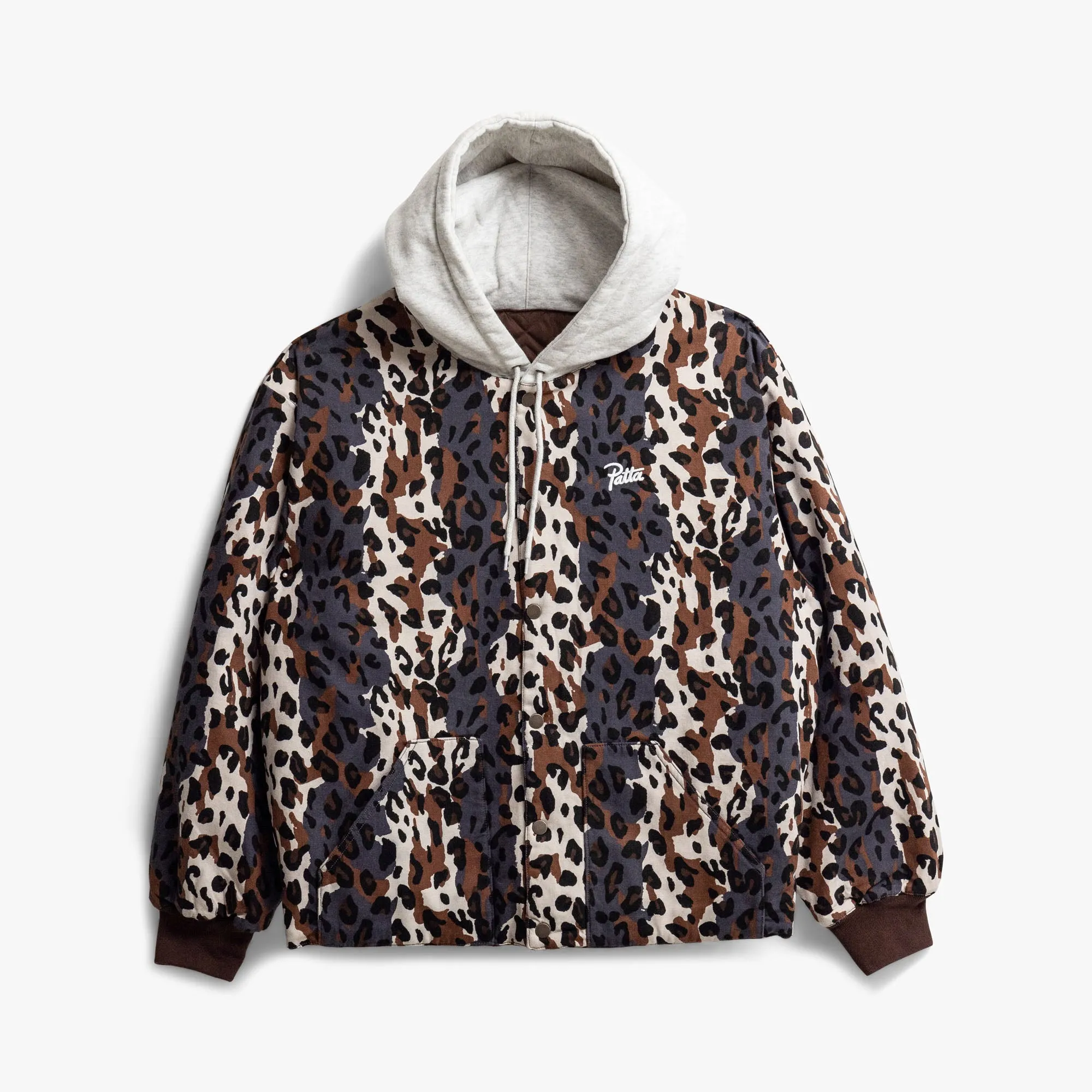 Patta City Leopard Reversible Bomber Jacket Multi sold by Livestock