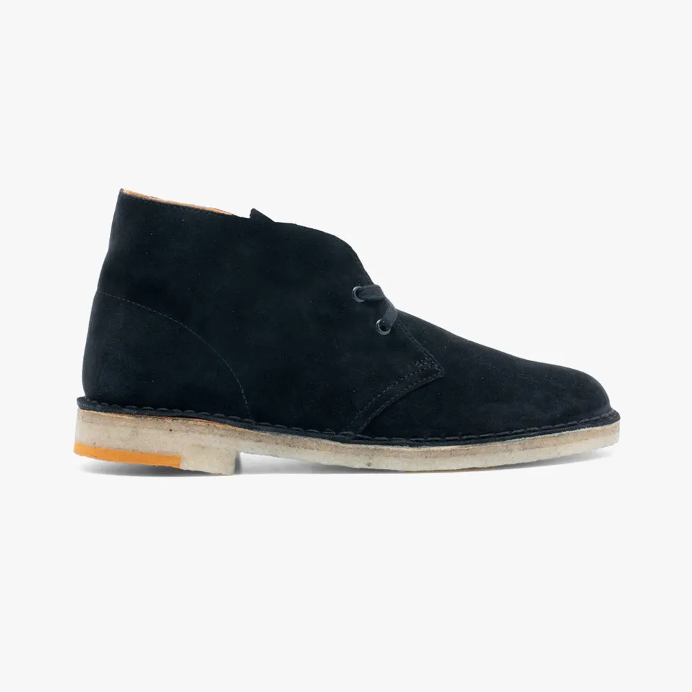 Clarks Originals Desert Boot / Black Combi Suede sold by Livestock