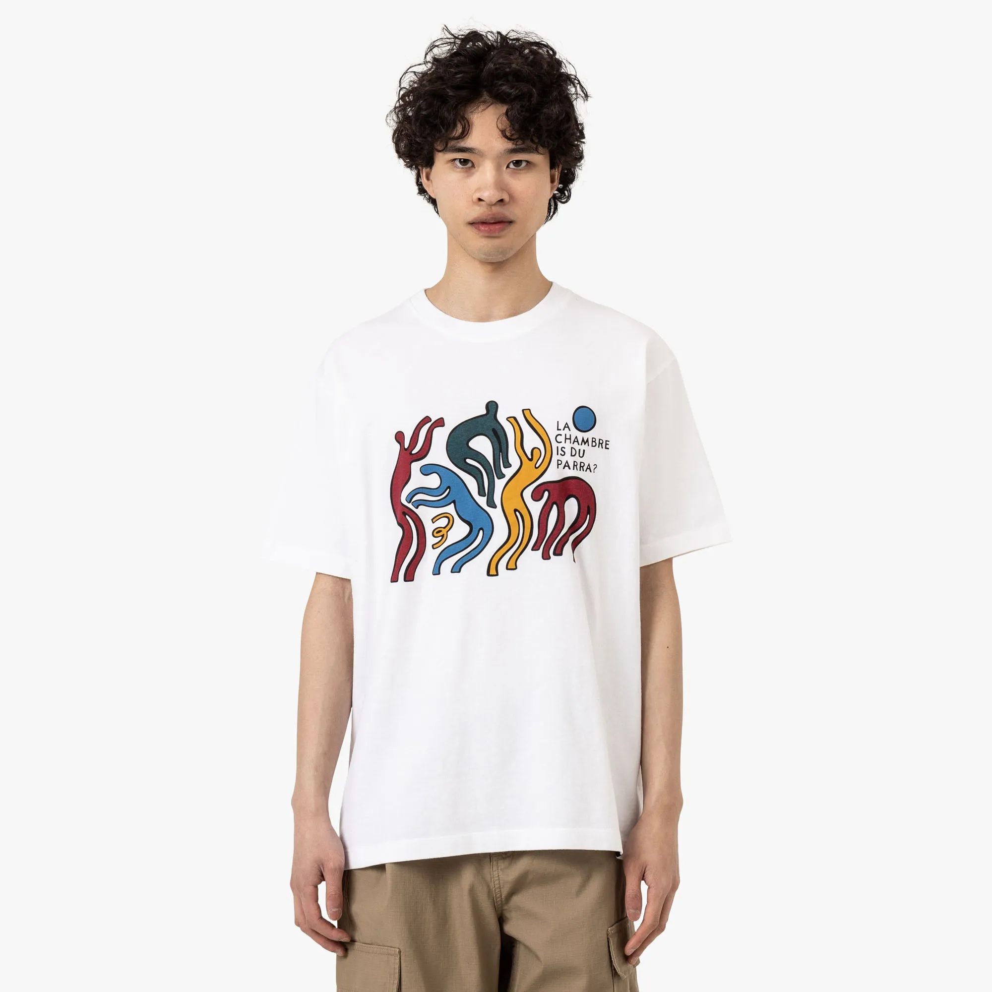 by Parra La Chambre Nuit T-Shirt White sold by Livestock