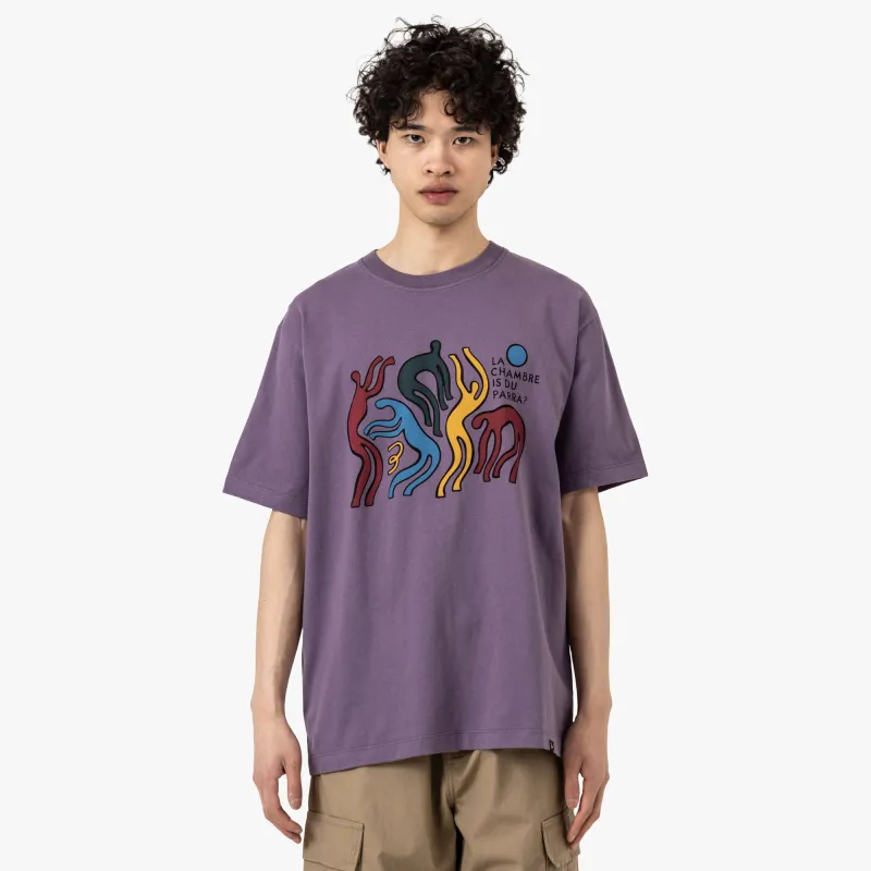 by Parra La Chambre Nuit T-Shirt Purple sold by Livestock