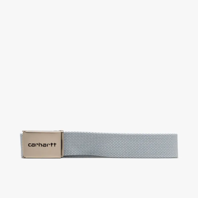 Carhartt WIP Chrome Clip Belt Air Sky sold by Livestock
