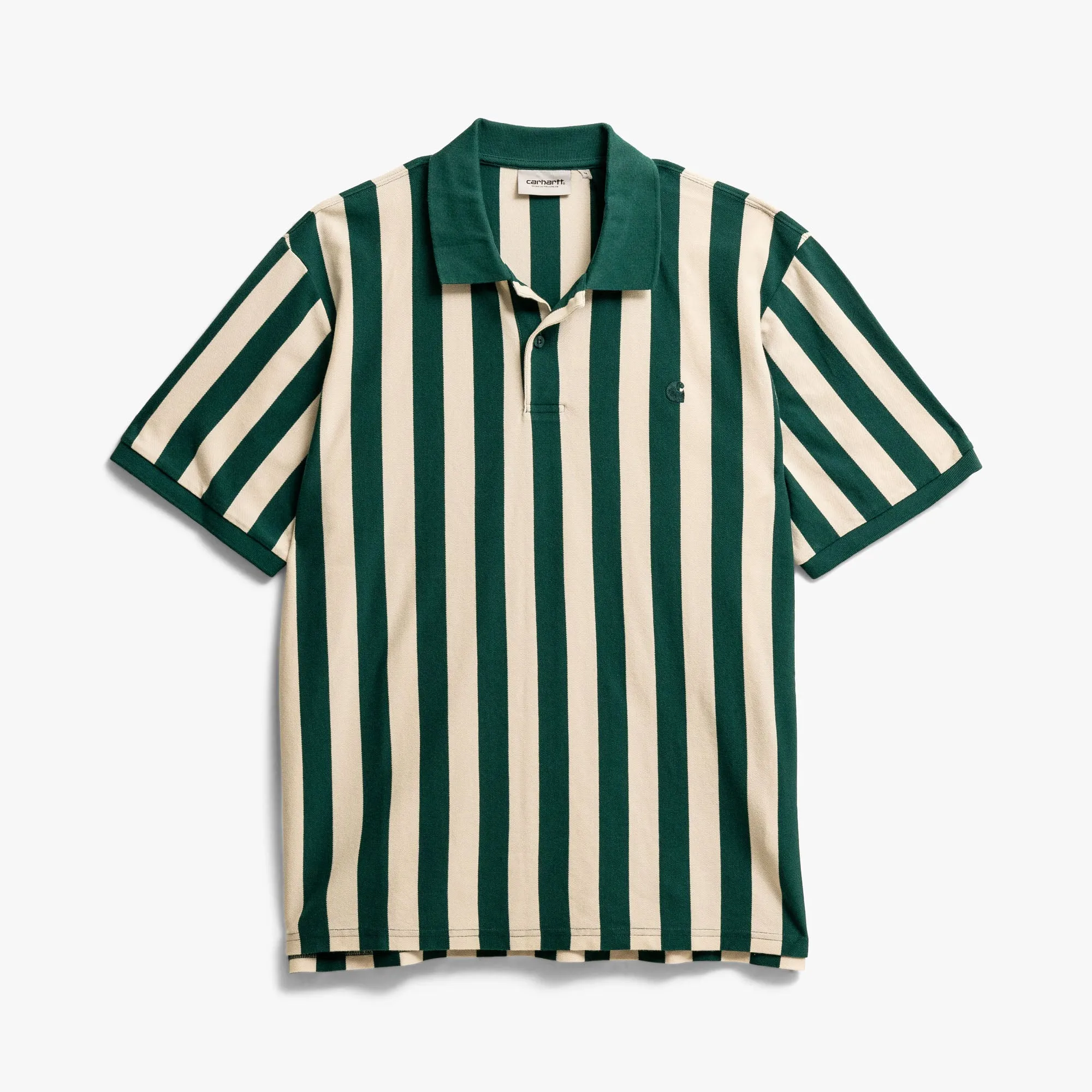 Carhartt WIP Boynton Polo Rainforest Stripe sold by Livestock