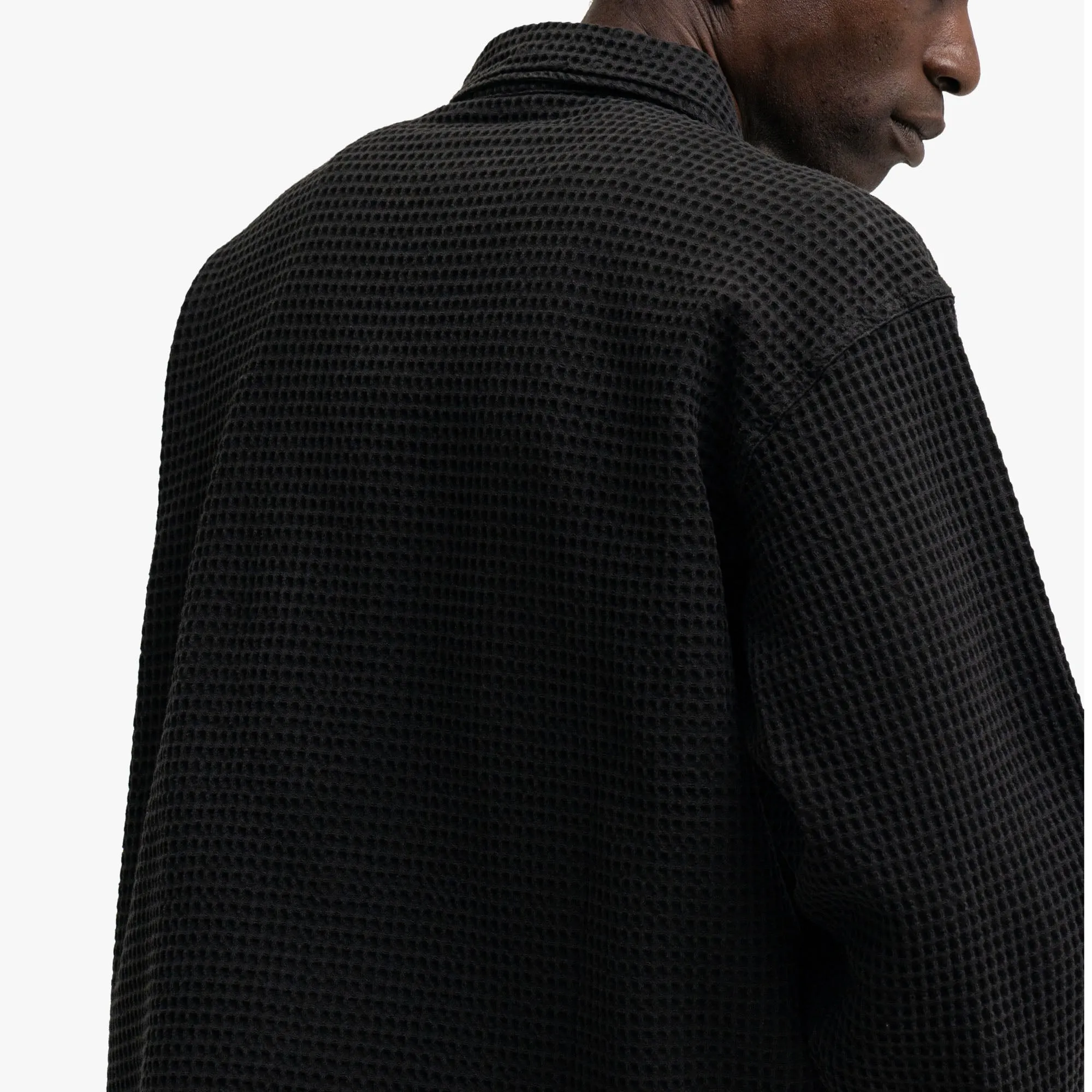 Brain Dead Waffle Button Shirt Black sold by Livestock product image thumbnail 5