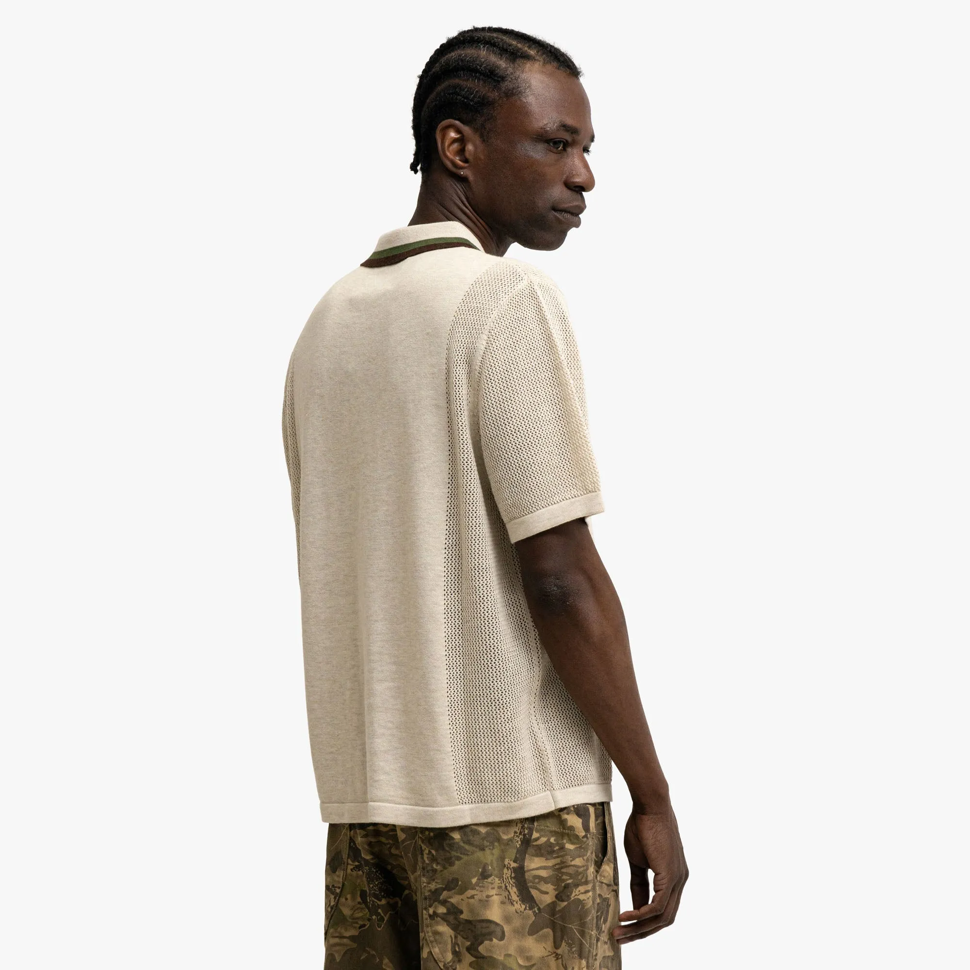 Brain Dead Logo Head Polo Natural sold by Livestock product image thumbnail 3
