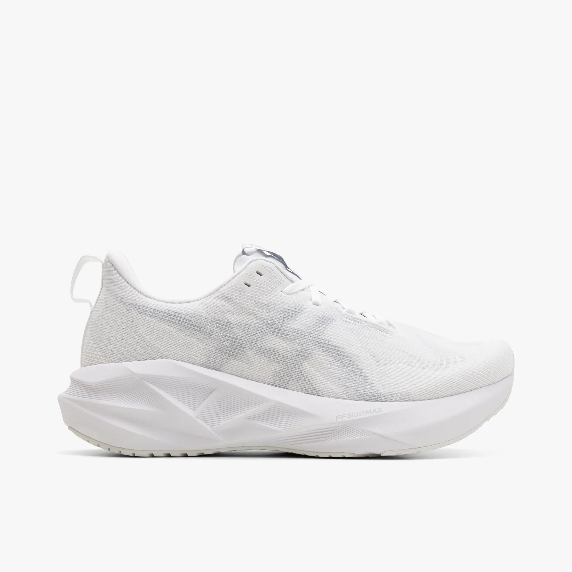 ASICS Novablast 5 White / Piedmont Grey sold by Livestock