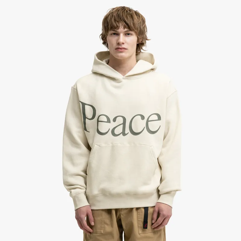 Museum Of Peace & Quiet Jumbo Wordmark Hoodie / Bone sold by Livestock