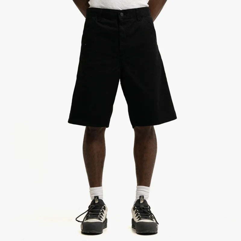Carhartt WIP Single Knee Short Black sold by Livestock