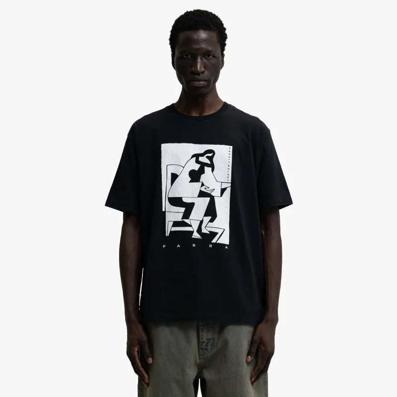 by Parra The Confession T-Shirt Black sold by Livestock