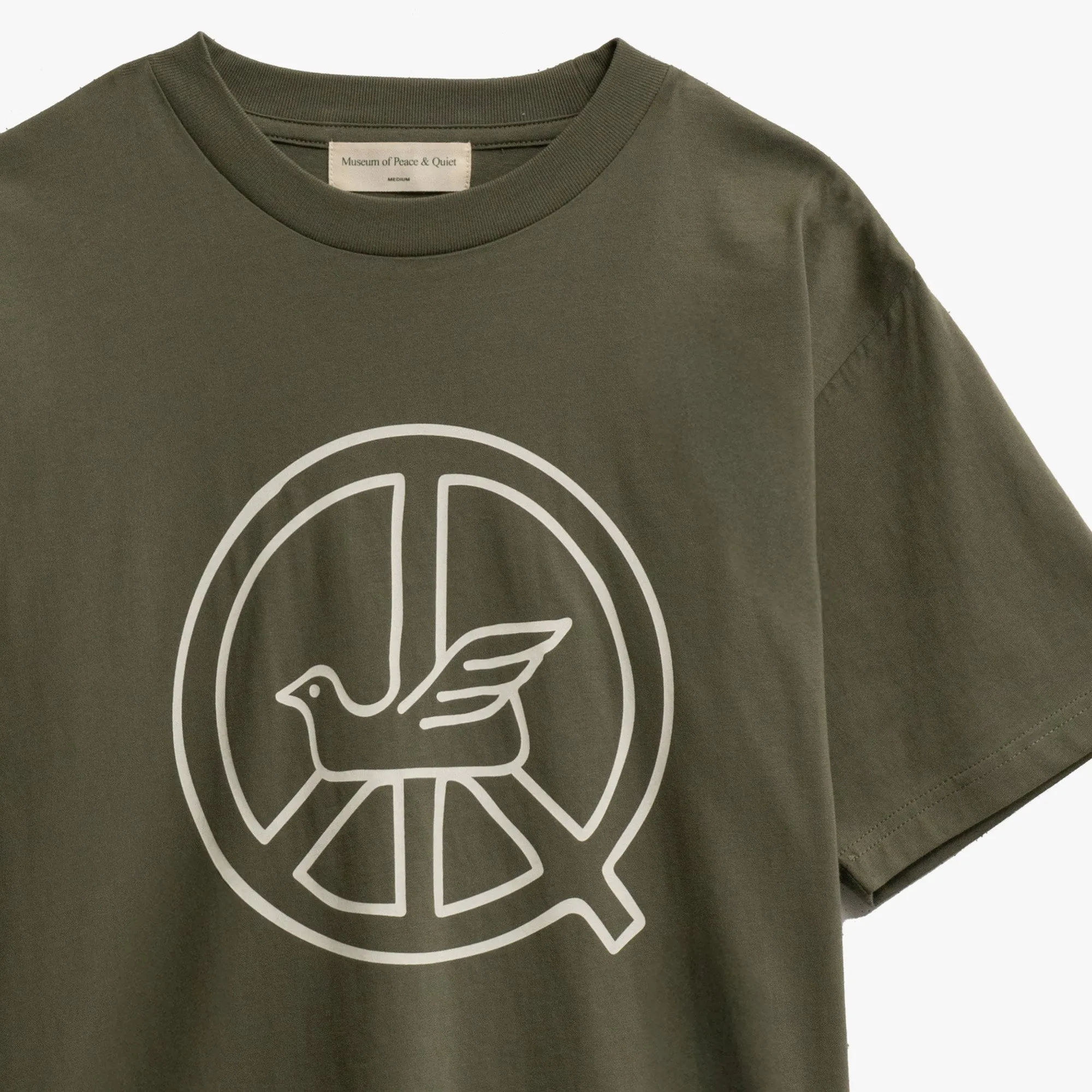 Museum Of Peace & Quiet Dove Tee Olive sold by Livestock product image thumbnail 2