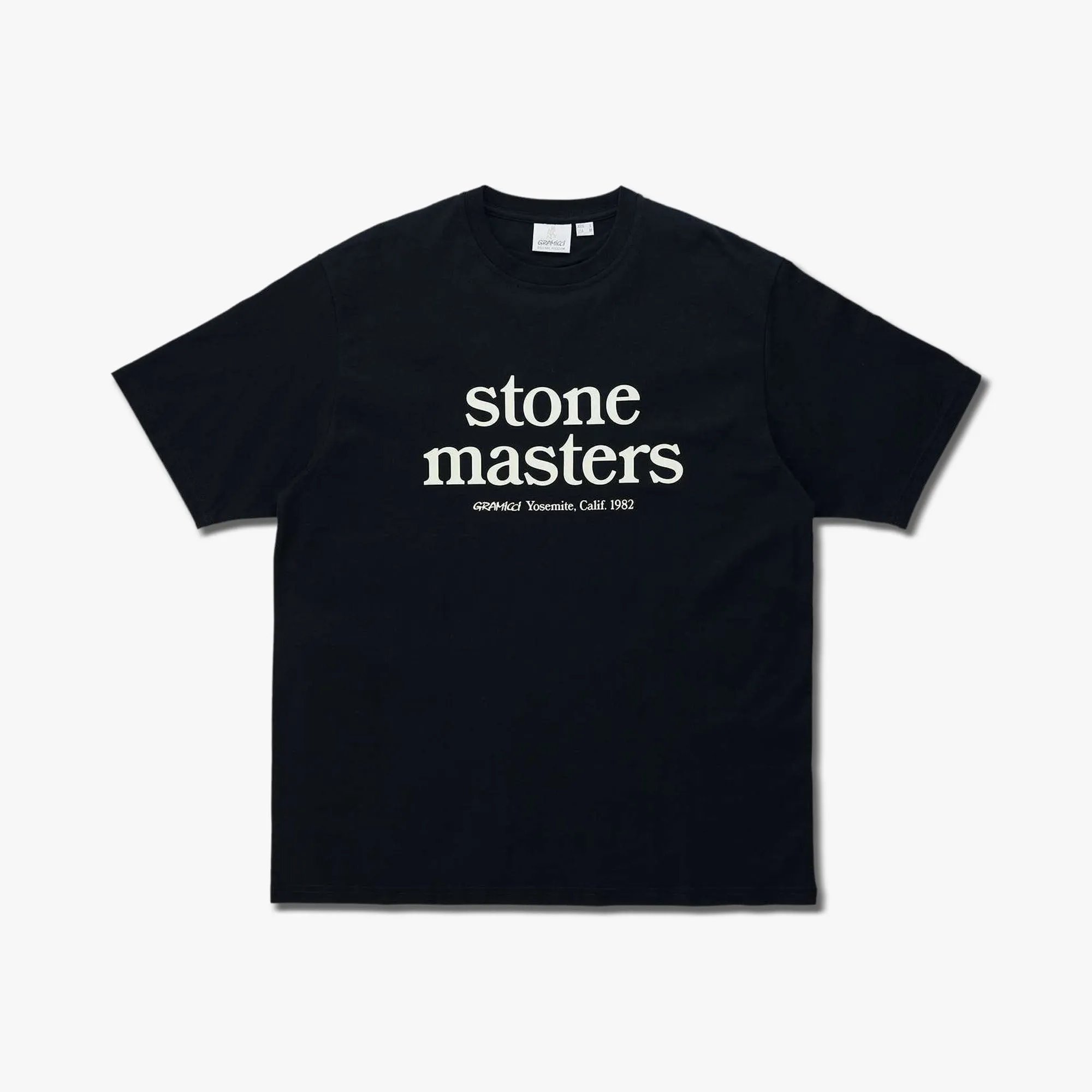 Gramicci Stonemasters T-Shirt Black sold by Livestock