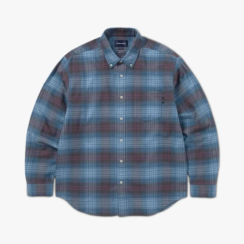 thisisneverthat Flannel Check Shirt Blue sold by Livestock