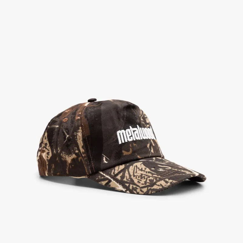 Metalwood Metal Logo 5-Panel Hat / Real Leaf Camo sold by Livestock