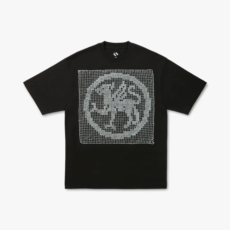 The Trilogy Tapes Filet Lace T-Shirt / Black sold by Livestock