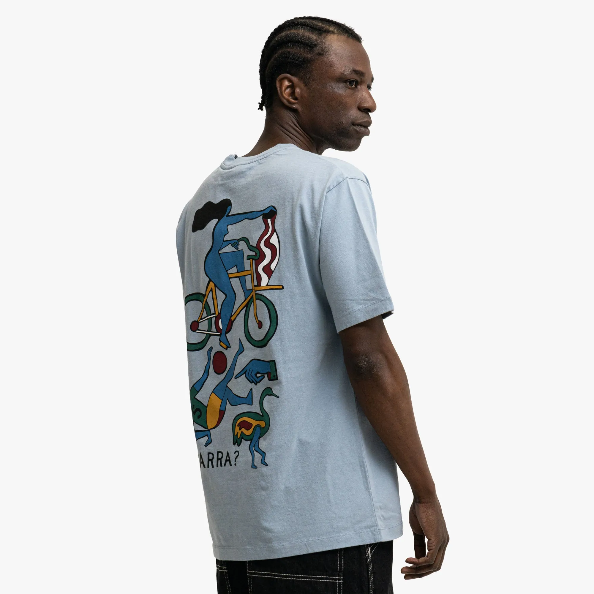 by Parra Vase Delivery T-Shirt Light Blue sold by Livestock product image thumbnail 3